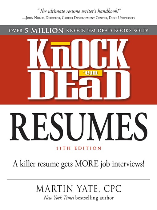 Title details for Knock 'em Dead Resumes by Martin Yate - Wait list